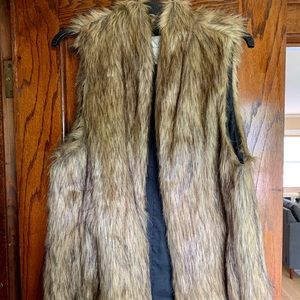Faux fur vest